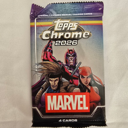 2026 Topps Chrome Marvel Comics – Sealed Pack
