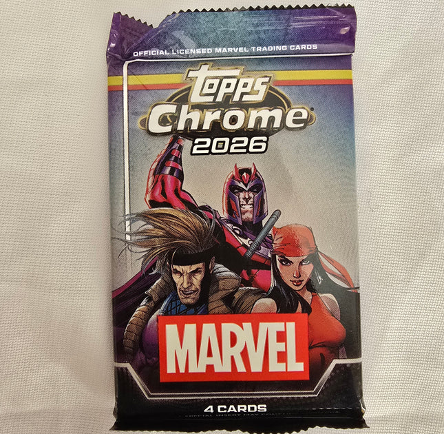 2026 Topps Chrome Marvel Comics – Sealed Pack