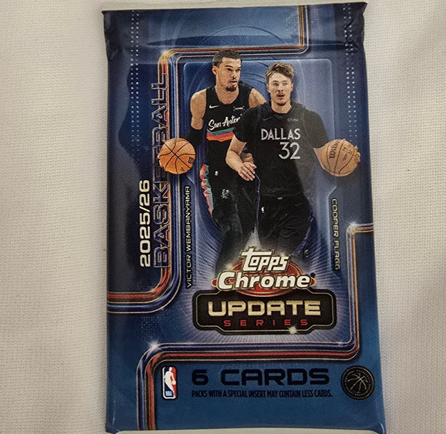 2025-26 Topps Chrome Updates Basketball – Mega Box Pack