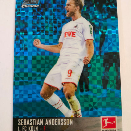 2021-22 Topps Stadium Club Chrome Bundesliga Sebastian Andersson #56 – Blue X-Fractor