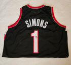 Anfernee Simons Signed Portland Trail Blazers-Style Jersey #1