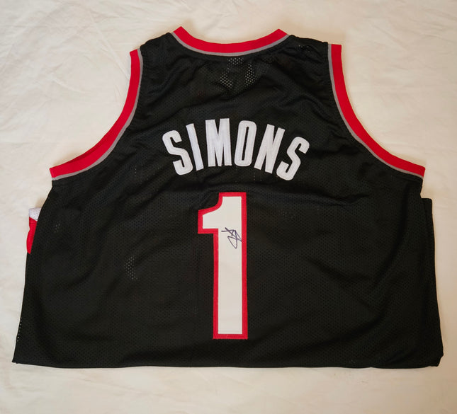 Anfernee Simons Signed Portland Trail Blazers-Style Jersey #1