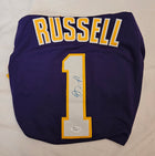 D'Angelo Russell Signed Los Angeles Lakers-Style Jersey #1 – JSA