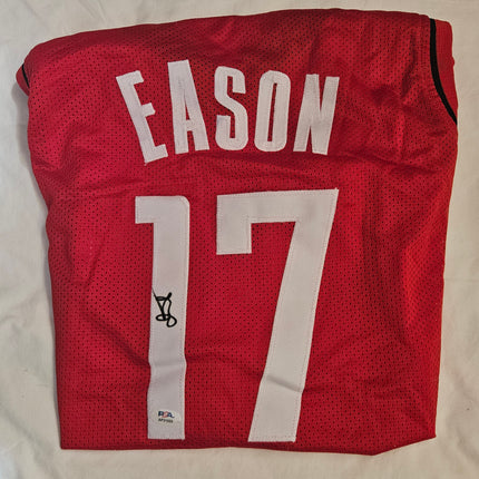 Tari Eason Signed Houston Rockets-Style Jersey #17