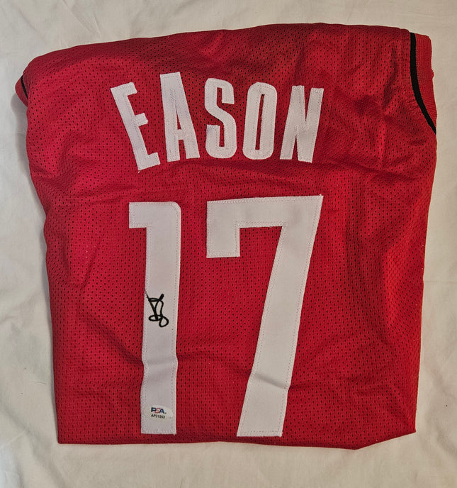 Tari Eason Signed Houston Rockets-Style Jersey #17