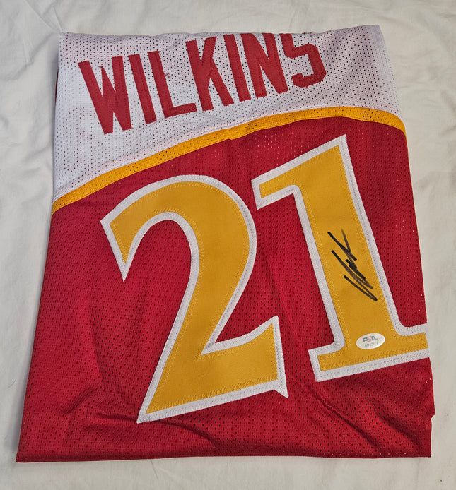 Dominique Wilkins Signed Atlanta Hawks-Style Jersey #21