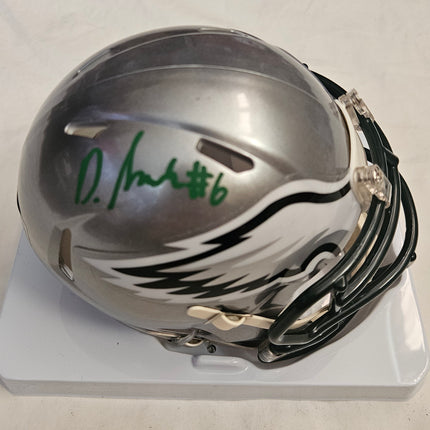 DeVonta Smith Signed Philadelphia Eagles Mini Helmet – Beckett