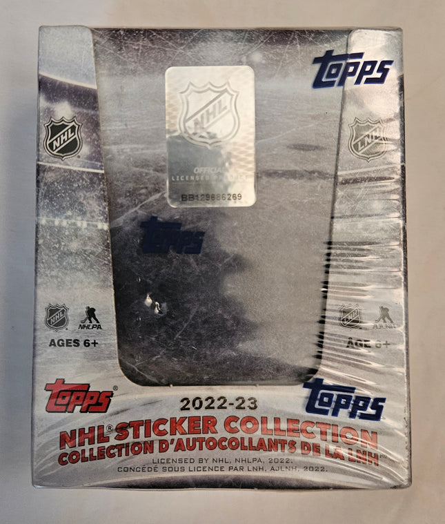 2022-23 Topps NHL Sticker Collection Sealed Box – 50 Packs