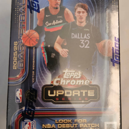 2025-26 Topps Chrome Updates Basketball Blaster Box – 7 Packs