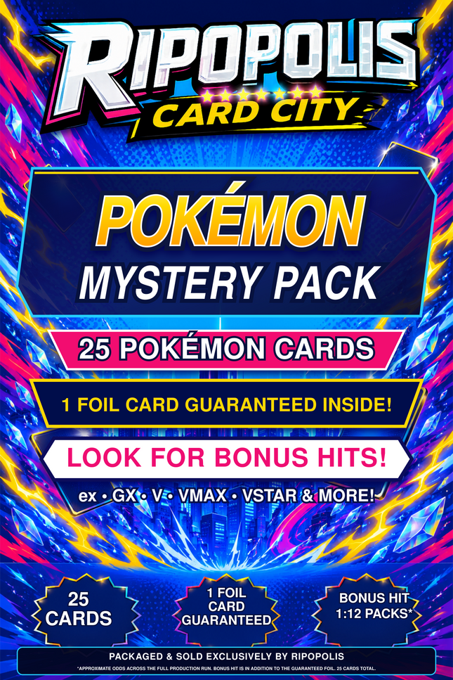 Ripopolis Pokémon Mystery Pack — 25 Cards