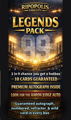 Ripopolis Legends Pack — Premium Autograph Baseball Pack — 10 Cards